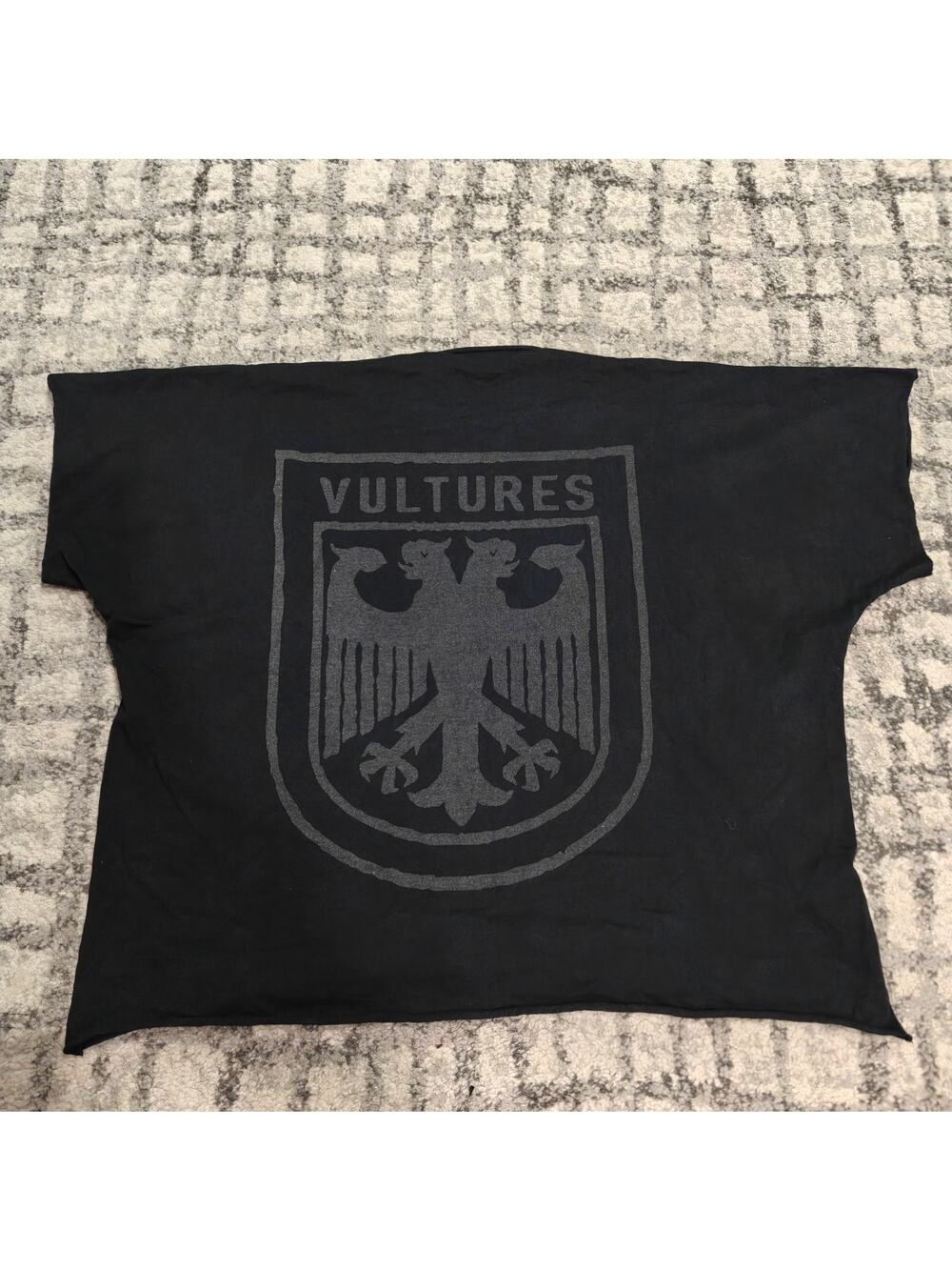 Yeezy Vultures Boxy T-Shirt Black Kanye West Merch Size 2 Medium Large